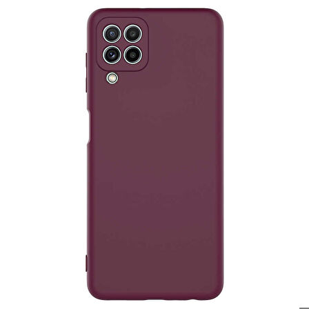 Galaxy M22 Uyumlu Zore Mara Lansman Kapak-Koyu Mor