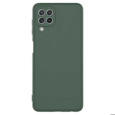 Galaxy M22 Uyumlu Zore Mara Lansman Kapak-Koyu Yeşil