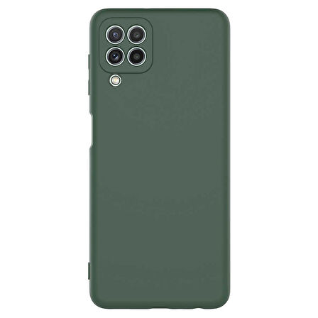 Galaxy M32 Uyumlu Zore Mara Lansman Kapak-Koyu Yeşil