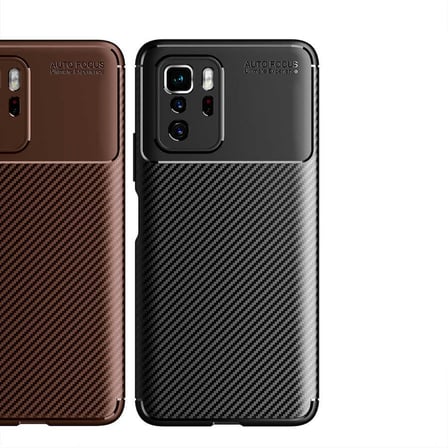 Xiaomi Poco X3 GT Kılıf Karbon Görünümlü Silikon Kamera Korumalı Üstün Koruma Novatech