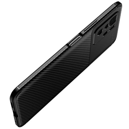 Xiaomi Poco X3 GT Kılıf Karbon Görünümlü Silikon Kamera Korumalı Üstün Koruma Novatech