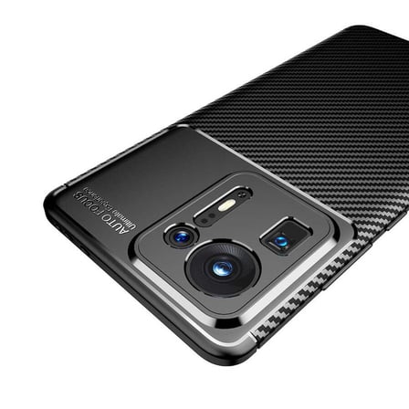 Xiaomi Mi Mix 4 Kılıf Karbon Görünümlü Silikon Kamera Korumalı Üstün Koruma Novatech