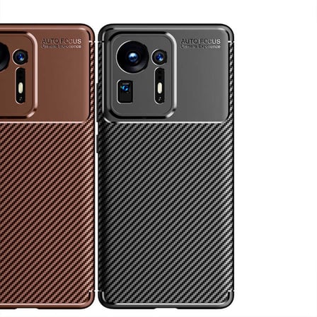 Xiaomi Mi Mix 4 Kılıf Karbon Görünümlü Silikon Kamera Korumalı Üstün Koruma Novatech