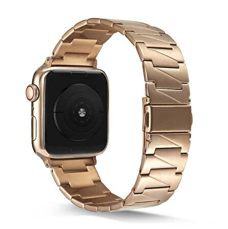 Watch 44mm Uyumlu KRD-48 Metal Zore Kordon-Gold