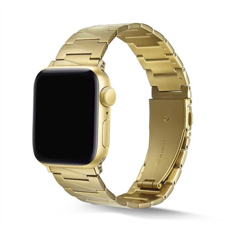 Watch 44mm Uyumlu KRD-48 Metal NRTK Kordon-Gold