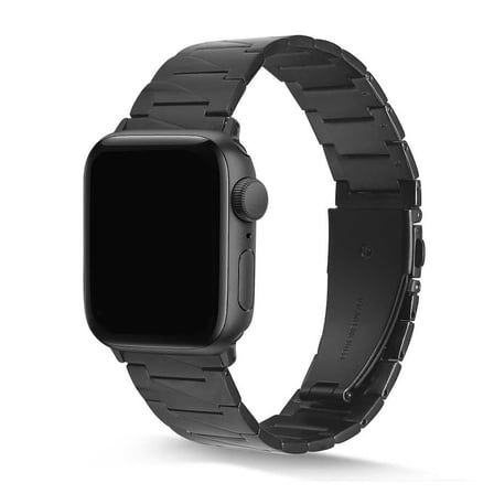 Watch 44mm Uyumlu KRD-48 Metal Zore Kordon-Siyah