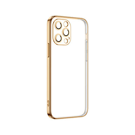 iPhone 12 Pro Uyumlu Zore Krep Kapak-Gold