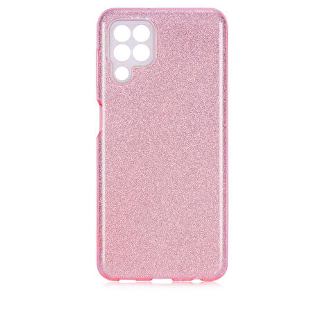 Galaxy M32 Uyumlu Zore Shining Silikon-Rose Gold