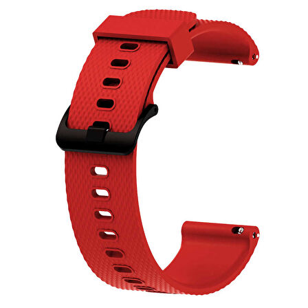 Huawei GT2 42mm KRD-46 20mm Uyumlu Zore Kordon-Kırmızı