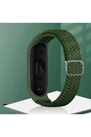 Xiaomi Mi Band 6 Uyumlu Krd-49 Örgü Kordon-mavi
