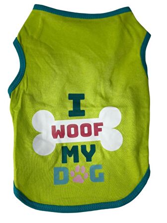 Petmamacı Kedi ve KÜÇÜK Köpek T-Shirt Yeşil S EN:24 BOY:32CM