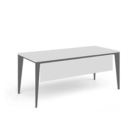 Uzay Ofis Lotus Çalışma Masası -Beyaz-Antrasit 120 CM