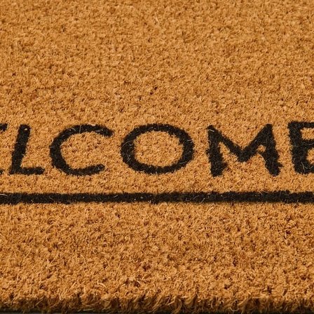 Giz Home Welcome Kapı Önü Paspası - Bej - 35x60 cm