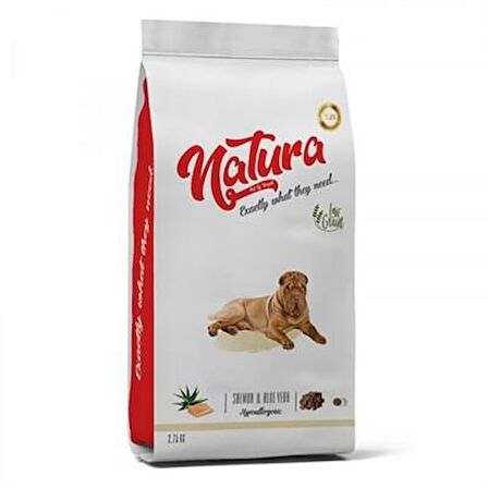 Natura Somonlu ve Aloe Veralı Yetişkin Köpek Maması 2.75 kg