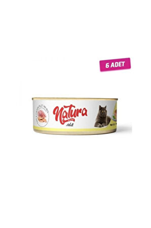 6 Adet - Adult Tahılsız Ton Balık Ve Tavuk Filetolu Yetişkin Kedi Konservesi 70 Gr