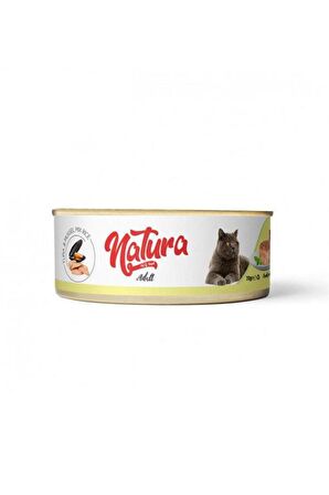 Natura Adult Tahılsız Ton Balık ve Midyeli Yetişkin Kedi Konservesi 70 gr