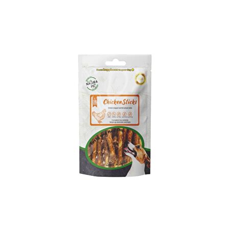 Eco Natura Pet Chicken Sticks - Tavuk Sargılı Kemik Köpek Ödülü 90 Gr