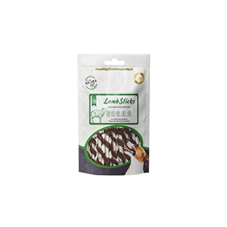 Eco Natura Pet Lamb Sticks Kuzu Sargılı Stick Kemik Köpek Ödülü 100 Gr