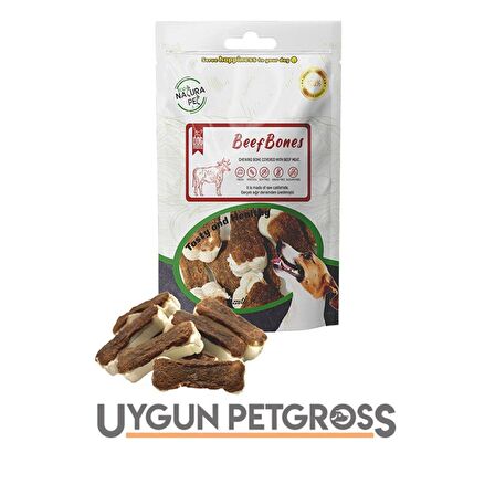 Eco Natura Pet Beef Bones - Biftek Kaplı Pres Kemik Köpek Ödülü 105 Gr