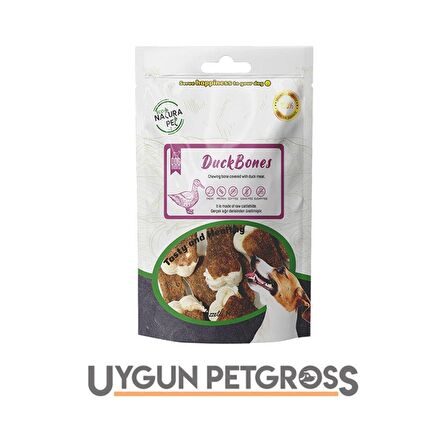 Eco Natura Pet Duck Bones Ördek Eti Kaplı Pres Kemik Köpek Ödülü 105Gr