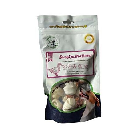 Eco Natura Pet Duck Knotted Bones Ördek Etli Düğüm Kemik 100GR