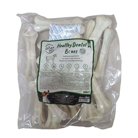 Eco Natura Pet Healty Dental Bones Natural Pres Kemik 15cm 20li 1600Gr