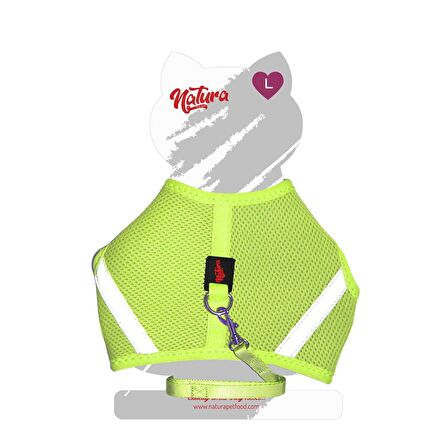 Natura Aır Net Kedi Bel Tasması Neon Lime L