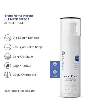 Sante Plus Akne ve Sivilce Karşıtı Acnex Krem 50 Ml