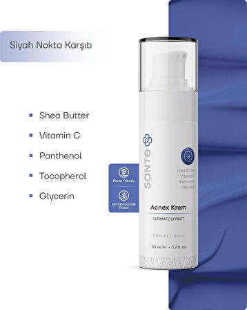 Sante Plus Akne ve Sivilce Karşıtı Acnex Krem 50 Ml