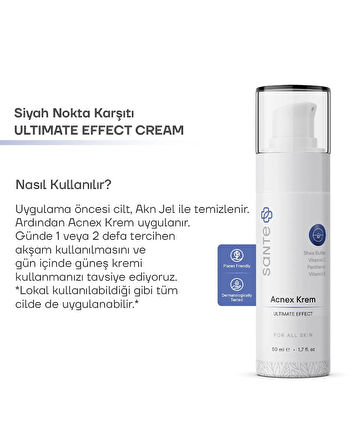 Sante Plus Akne ve Sivilce Karşıtı Acnex Krem 50 Ml