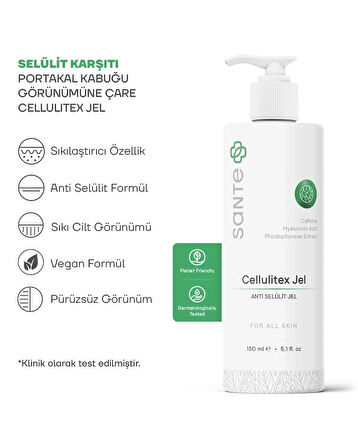Sante Plus Selülit Karşıtı Sıkılaştırıcı Cellulitex Jel 150 Ml
