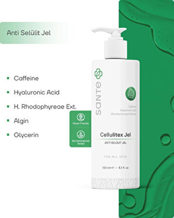 Sante Plus Selülit Karşıtı Sıkılaştırıcı Cellulitex Jel 150 Ml