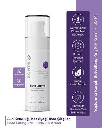 Sante Plus Hızlı Etkili Botolifting Kırışıklık Kremi 50 Ml