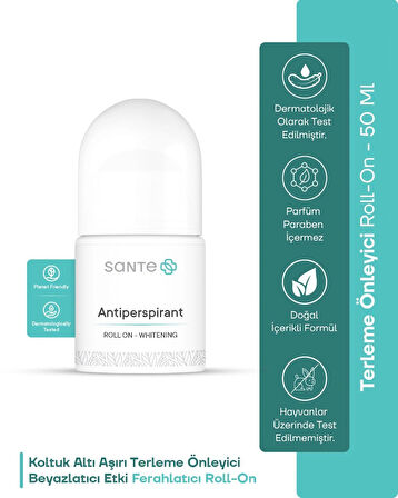 Sante Plus Beyazlatıcı Terleme Önleyici Roll On 50 ml