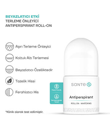 Sante Plus Beyazlatıcı Terleme Önleyici Roll On 50 ml