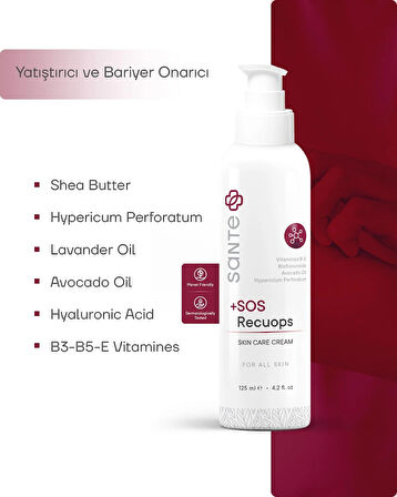 Sante Plus +SOS Recuops Onarıcı Egzama Kremi 125 Ml