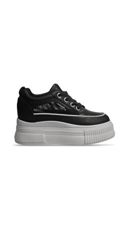 MP MetroGlam High-Top 8.0 Kadın Bağcıklı SİYAH Sneaker