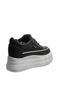 MP MetroGlam High-Top 8.0 Kadın Bağcıklı SİYAH Sneaker