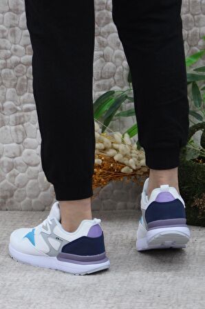 M P 241 1567 Beyaz Gri Rahat Orijinal Ürün Kadın Spor Ayakkabı