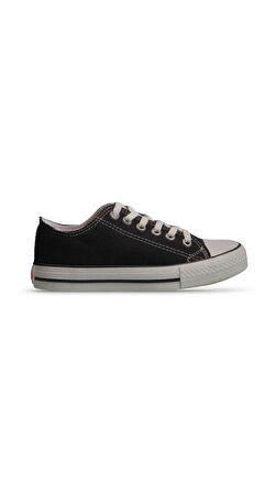 MP ClearMotion Canvas Pro Kadın Bağcıklı SİYAH-BEYAZ Sneaker