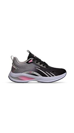 MP EleganceStride Flex Kadın Bağcıklı SİYAH-BEYAZ Spor Ayakkabı
