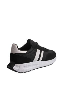 MP FlexStride Comfort Erkek Bağcıklı SİYAH-BEYAZ Sneaker