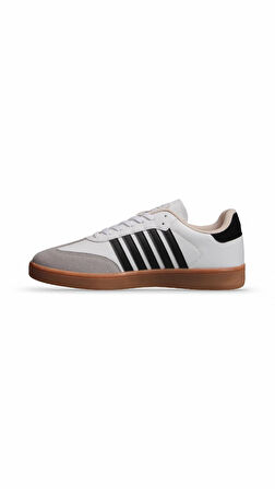 Erkek Sneaker - Beyaz-Siyah,