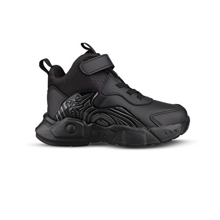 Büyük Erkek Çocuk Sneaker Bot - Siyah, Bilek Boy
