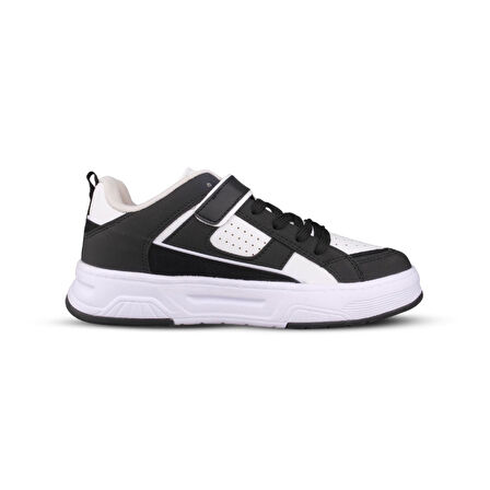 Kadın Cırtlı Siyah-Beyaz Sneaker