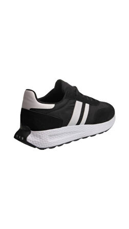 Erkek Sneaker - Siyah-Beyaz, Konforlu