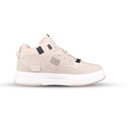 Kadın Bilek Boy Bej Sneaker