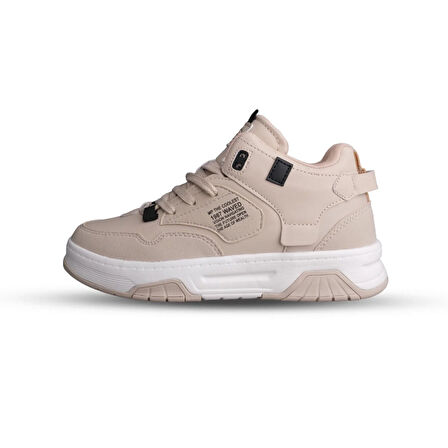 Kadın Bilek Boy Bej Sneaker