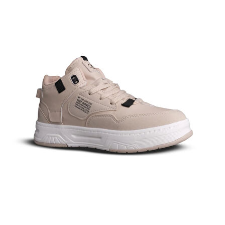 Kadın Bilek Boy Bej Sneaker