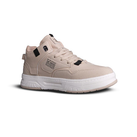 Kadın Bilek Boy Bej Sneaker